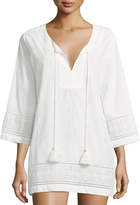 Thumbnail for your product : Kate Spade Isal Vista V-Neck Embroidered Eyelet Coverup Tunic