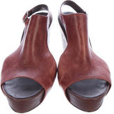 Thumbnail for your product : Elizabeth and James Leather Wedge Sandals