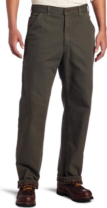 Carhartt Men's Loose Fit Washed Duck Flannel-Lined Utility Work Pant -  ShopStyle Trousers