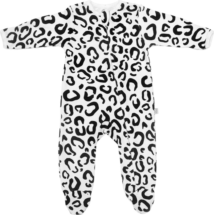 Wilde Iris Leopard Print Baby Sensory Zip Up Sleepsuit - ShopStyle Arts