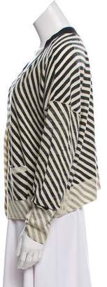 Sonia Rykiel Sonia by Striped Wool Cardigan