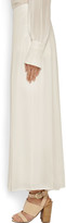 Thumbnail for your product : Givenchy Pleated culottes in ivory silk crepe de chine