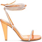 Thumbnail for your product : Alexandre Vauthier Crystal Embellished Metallic Sandals