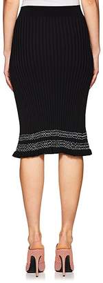 Altuzarra Women's Gwendolyn Contrast-Stitched Rib-Knit Skirt