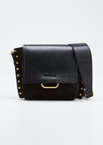Thumbnail for your product : Isabel Marant Kleny Leather Studded Shoulder Bag