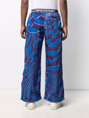 Stella McCartney x Ed Curtis geometric-print trousers