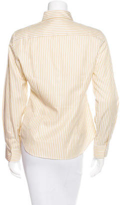 Loro Piana Striped Button-Up Top