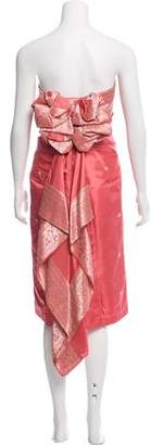 Marchesa Strapless Mini Dress