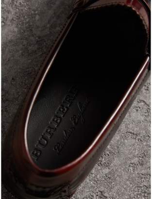 Burberry Tasselled Polished Leather Loafers