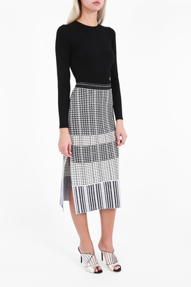 Proenza Schouler Geometric Striped Skirt