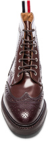 Thumbnail for your product : Thom Browne Leather Classic Wingtip Boots