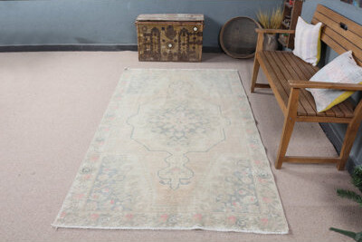 One Allium Way Antique Turkish Rug For Living Room Made From Wool In A Beautiful Beige Shade To Elevate Home Decor