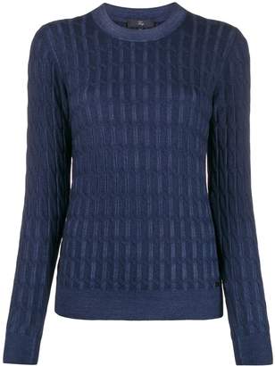 Fay cable-knit slim-fit jumper