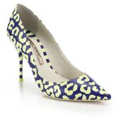 Thumbnail for your product : Webster Sophia Lola Striped and Leopard-Print Leather Pumps