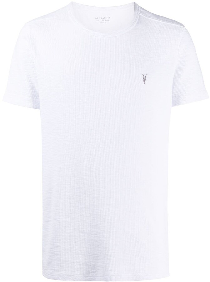 AllSaints logo embroidered T-shirt - ShopStyle