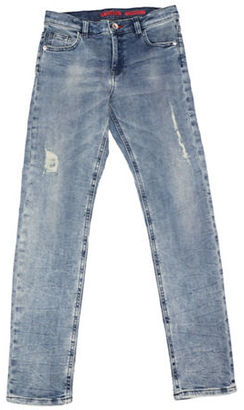 Guess Boy's Dirty Wash Skinny Distressed Jeans