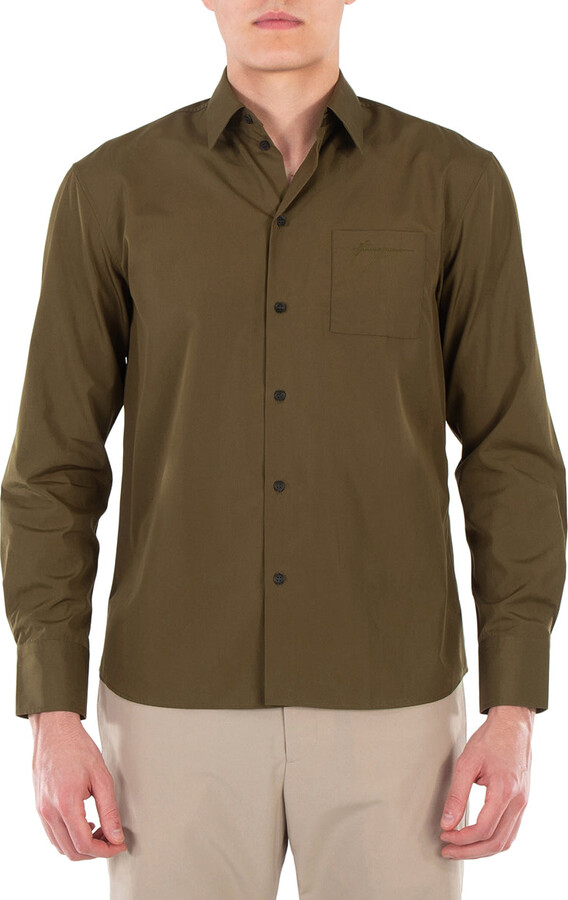 Ferragamo Long Sleeved Classic-Fit Poplin Shirt
