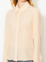 Thumbnail for your product : Pink Tartan Piped Pajama Silk Blouse