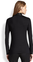 Thumbnail for your product : Akris Punto Beaded Mock Turtleneck Top