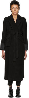 Ann Demeulemeester Black Mulligan Coat