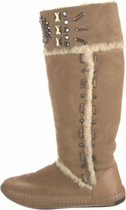 Tory Burch Shearling Boots | ShopStyle