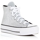 Thumbnail for your product : Converse Chuck Taylor All Star Lift Glitter Leopard Print Platform High Top Sneakers