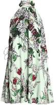 Haute Hippie Floral-Print Silk Mini Dress