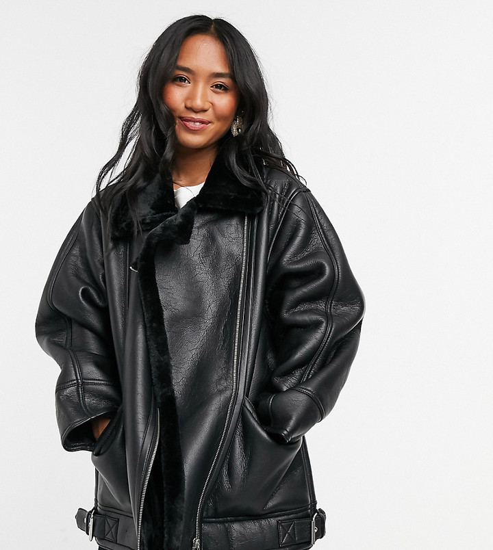 petite aviator jacket