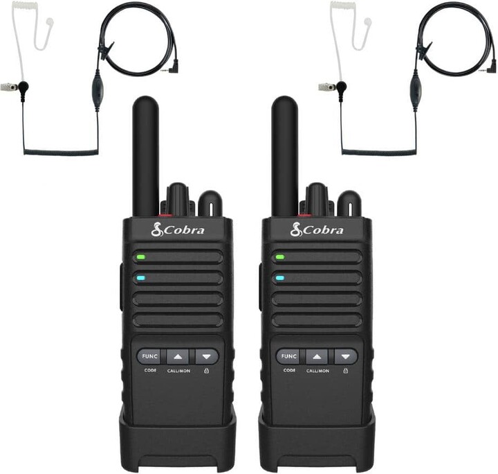 Cobra PX652 42- Mile Range FRS 2-Way Radio with Surveillance Headset (2-Pack)