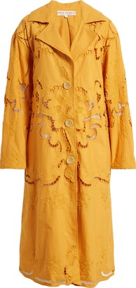 Free People Susanna Eyelet Cotton & Linen Coat