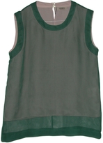 Thumbnail for your product : Saint Laurent Green Silk Top