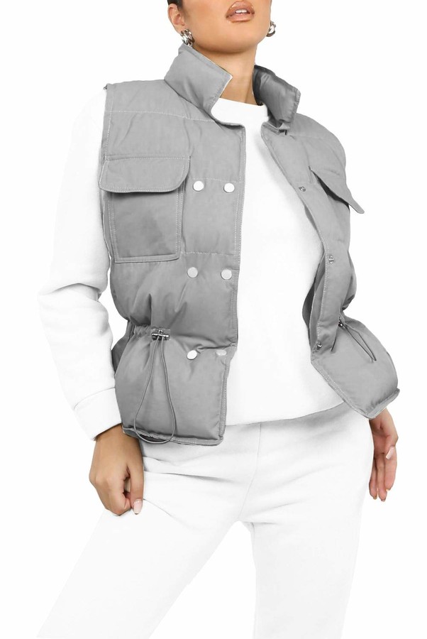 Hamishkane Ladies Quilted Longline Jacket Puffer Padded Zip Up Hooded Gilet Coat Bodywarmer