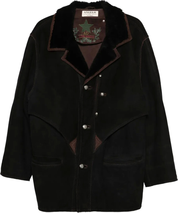 A.N.G.E.L.O. Vintage Cult 1990s Shearling-Trim Jacket