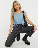 Thumbnail for your product : Vila sleeveless t-shirt in blue