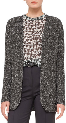 Akris Cotton Tweed Long-Sleeve Cardigan