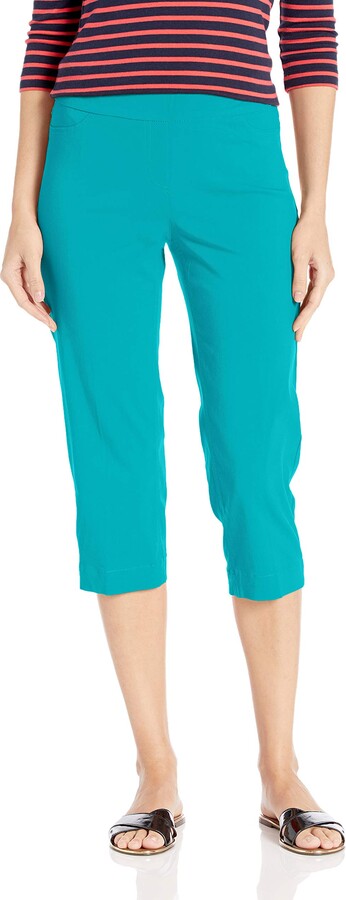 turquoise capri pants