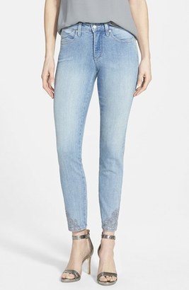 NYDJ 'Amira' Embroidered Fitted Ankle Jeans (Regular & Petite)