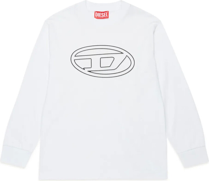 Diesel Kids Oval D logo-print T-shirt