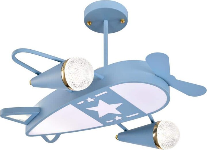 Greenville Signature Tursi 23 in. 3-Light Plane Shape LED Semi-Flush Mount