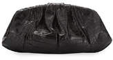 Thumbnail for your product : Nancy Gonzalez Ruched Crocodile Clutch Bag