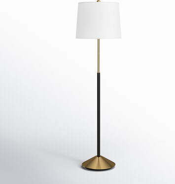 Joss & Main Finan 62'' Brown Traditional Floor Lamp