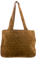 Thumbnail for your product : Chanel Quilted Suede Tote