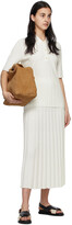 Thumbnail for your product : Joseph Off-White Textured Rib Knit Skirt