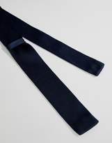 Thumbnail for your product : Selected navy knitted tie