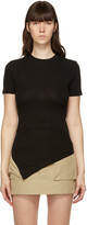 Thumbnail for your product : ANDERSSON BELL SSENSE Exclusive Black Asymmetric Ruched Cindy T-Shirt