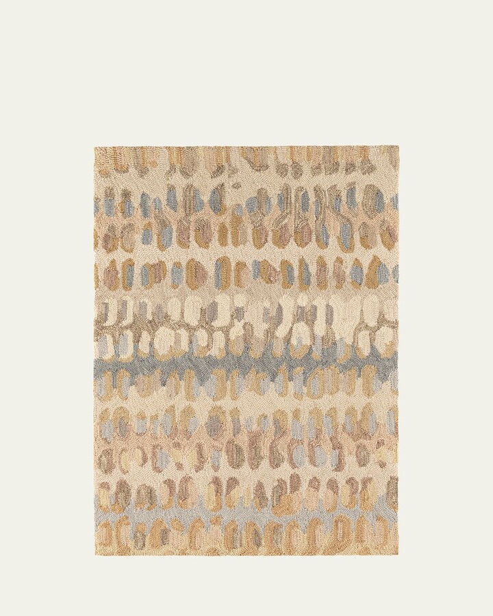 Annie Selke Paint Chip Natural Micro-Hooked Rug, 9' x 12'