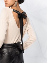 Thumbnail for your product : Steffen Schraut Open Back Rib-Trimmed Jumper