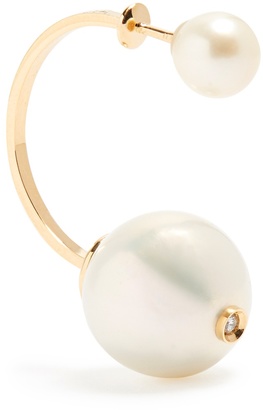 Delfina Delettrez Diamond, pearl & yellow-gold earring