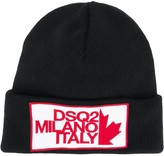 Thumbnail for your product : DSQUARED2 Logo Patch Beanie