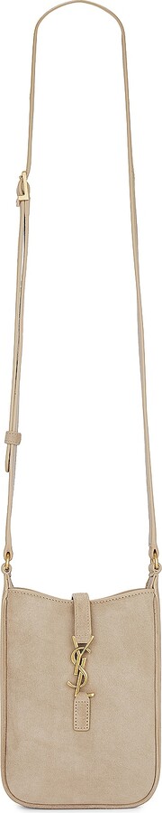 Saint Laurent Mini Le 5 A 7 Mini Vertical Bag in Metallic Gold